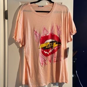 Rock n roll graphic tee